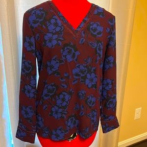 Silk flower shirt